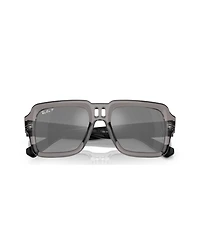 Ray-Ban Unisex Magellan Polarized Sunglasses, Mirror Gradient RB4408