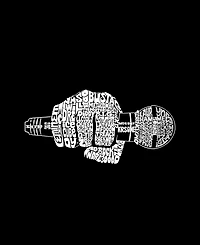 La Pop Art Men's 90's Rappers Word Long Sleeve T-shirt