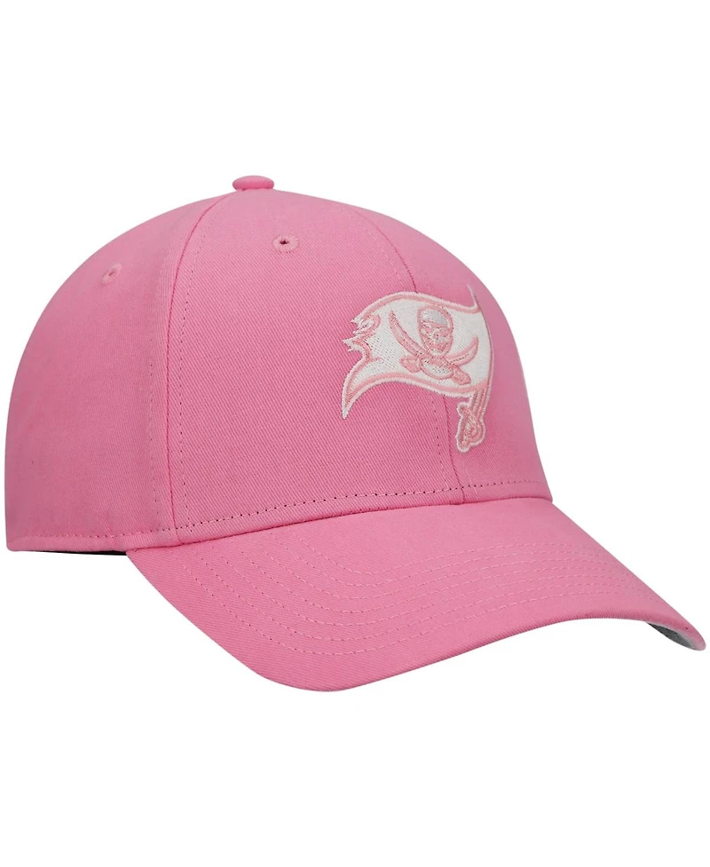 Big Girls '47 Brand Pink Tampa Bay Buccaneers Rose Mvp Adjustable Hat