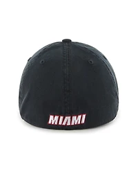 Men's '47 Brand Black Miami Heat Classic Franchise Flex Hat