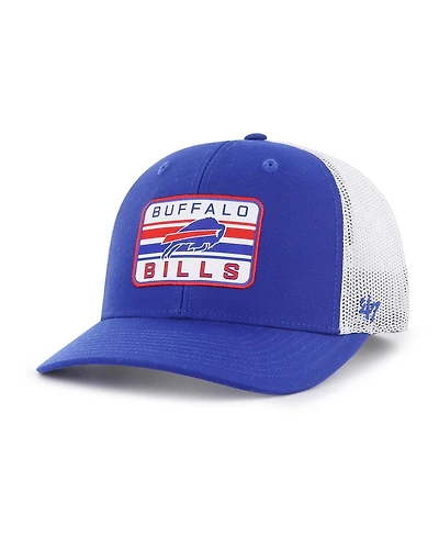 Men's '47 Brand Royal, White Buffalo Bills Drifter Adjustable Trucker Hat