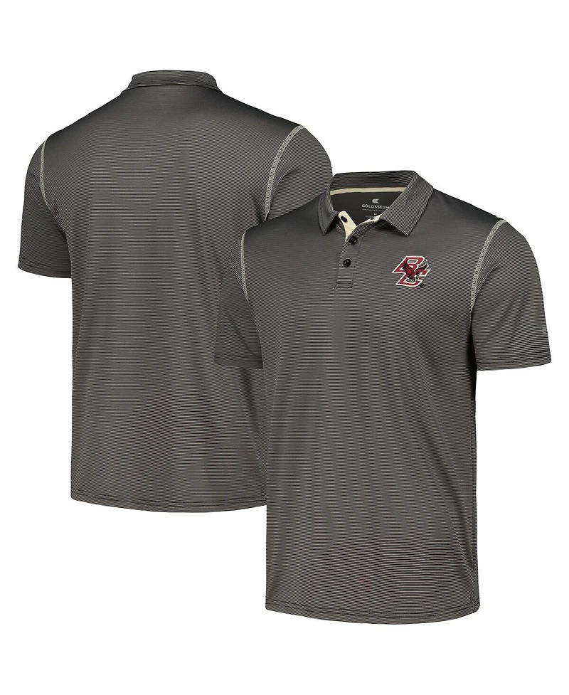 Men's Colosseum Gray Boston College Eagles Cameron Polo Shirt