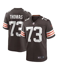 Men's Nike Joe Thomas Brown Cleveland Browns Retired Player Game Jersey