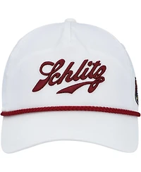 Men's American Needle White Schlitz Rope Snapback Hat