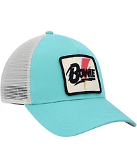 Men's American Needle Teal, Cream David Bowie Valin Trucker Snapback Hat