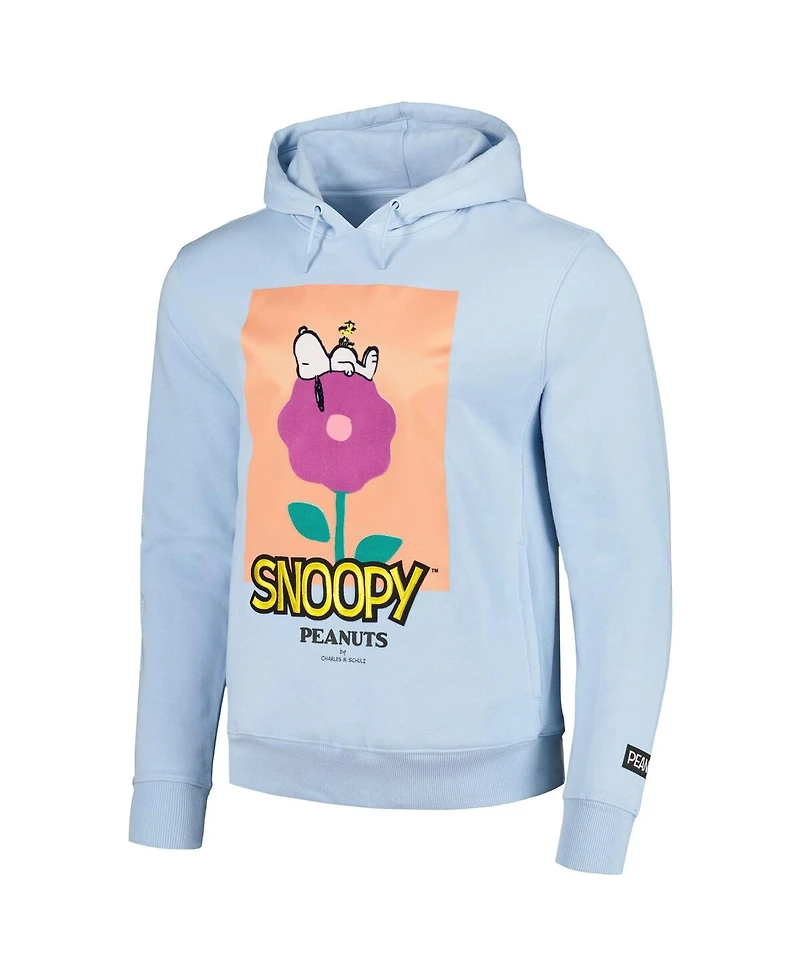 Men's Freeze Max Light Blue Peanuts Graphic Pullover Hoodie