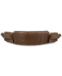 Closeout! Hansley 5-Pc. Zero Gravity Leather Sectional with Power Recliner and Chaise, Created for Macy's