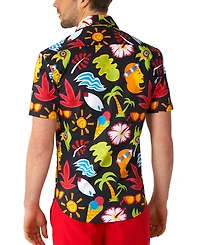 OppoSuits Men's Short-Sleeve Tropical Thunder Shirt