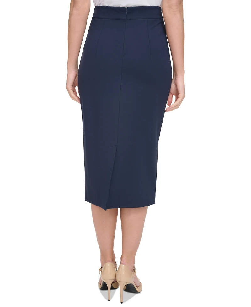 Tommy Hilfiger Women's Ponte Pencil Midi Skirt
