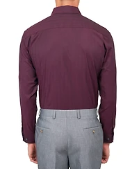 Michelsons of London Men's Solid Herringbone Shirt