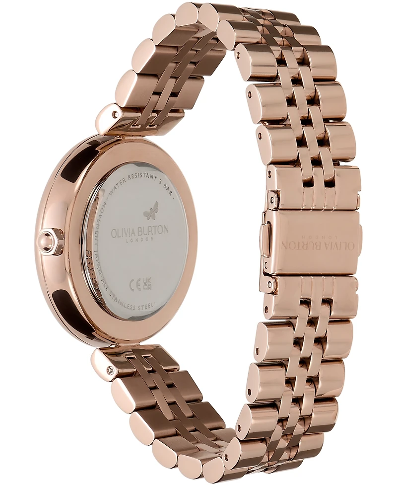 Olivia Burton Women's Dogwood Carnation Gold-Tone Stainless Steel Watch 36mm