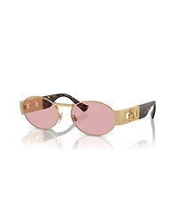 Versace Unisex Metal Oval Sunglasses, VE2264