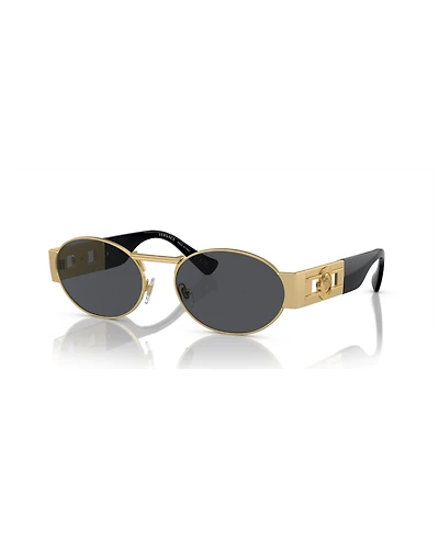 Versace Unisex Metal Oval Sunglasses, VE2264