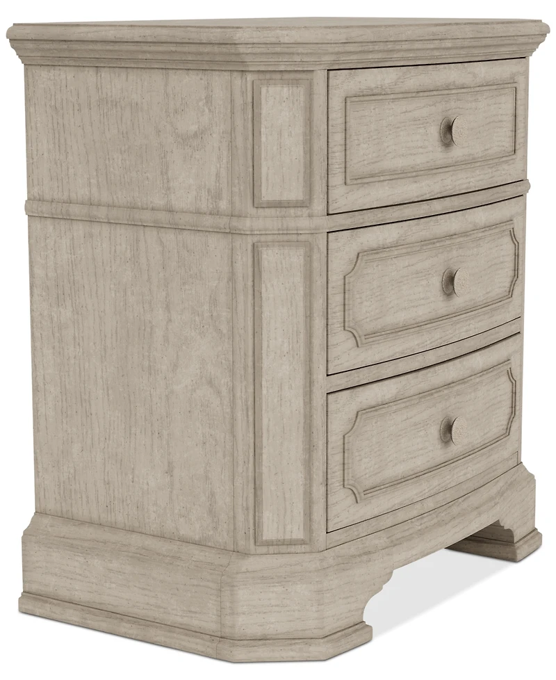 Closeout! Kensington 3-Drawer Nightstand