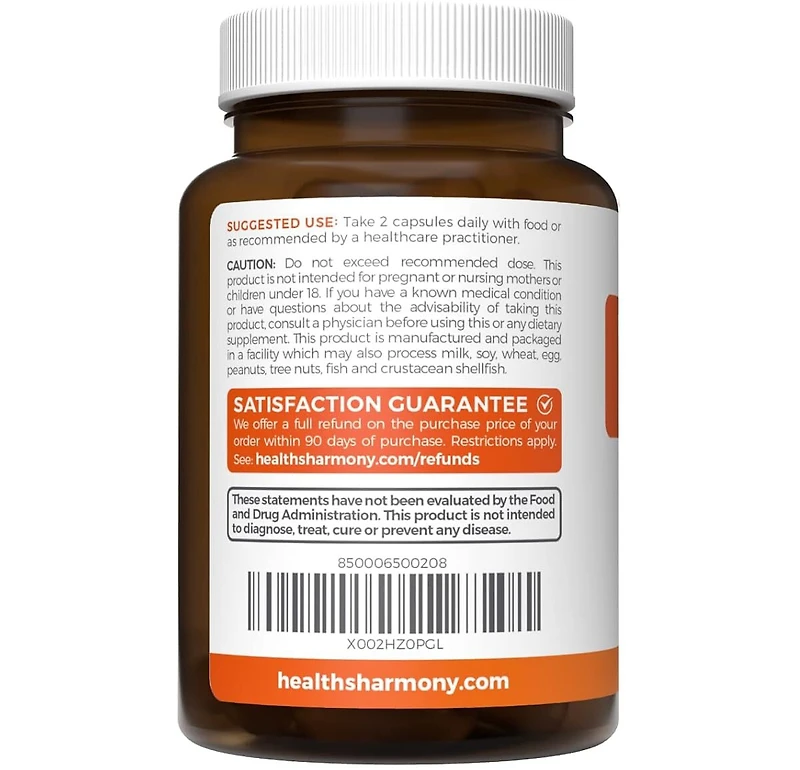 Vitamin C Immune Support Capsules, Health's Harmony