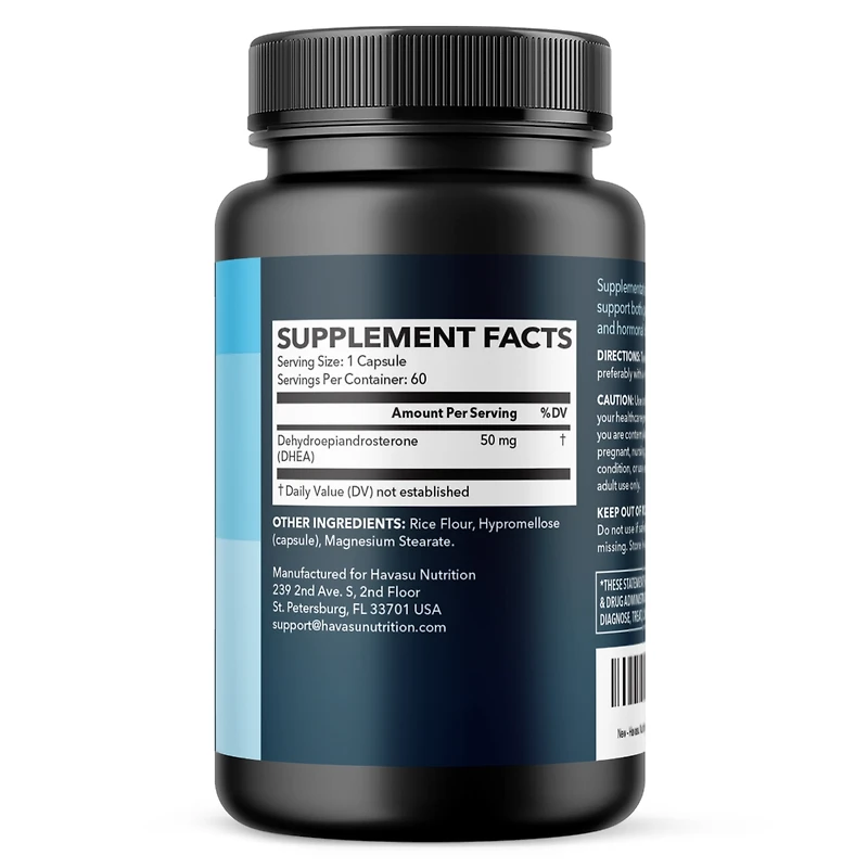 Dhea Capsules, Havasu Nutrition, 60ct