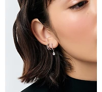 Ana Luisa Delicate Huggie Hoops - Elise Silver
