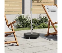 Parasol Base Granite 66.1 lb Round Black