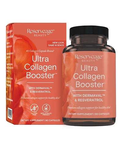 Reserveage, Ultra Collagen Booster, Skin Supplement, Supports Healthy Collagen Production, 90 Capsules