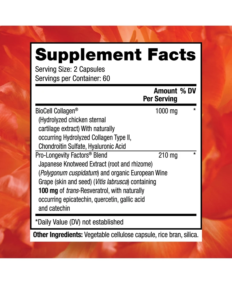 Reserveage, Collagen Booster, Skin and Joint Supplement, Supports Healthy Collagen Production, 120 Capsules (60 Servings)