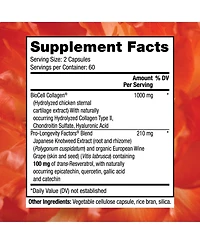 Reserveage, Collagen Booster, Skin and Joint Supplement, Supports Healthy Collagen Production, 120 Capsules (60 Servings)