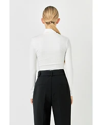 endless rose Women's Mock Neck Top