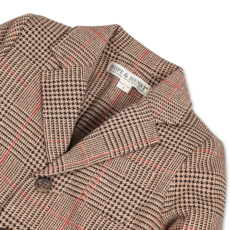 Hope & Henry Baby Boys Fleece Suit Blazer