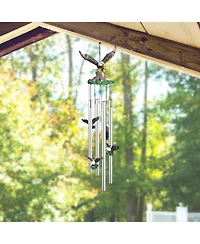 23" Long Eagle Round Top Wind Chime