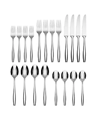 Cambridge Silversmiths Katerina Mirror 20 Piece 18/10 Stainless Steel Flatware Set, Service for 4