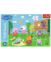 Trefl Maxi 24 Piece Puzzle - Peppa Pig's Fun in the Grass
