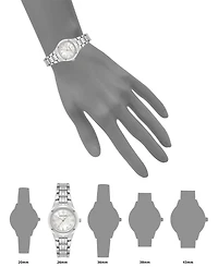 Anne Klein Women's Quartz Silver-Tone Alloy Bracelet Watch, 26mm