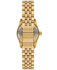 Michael Kors Women's Lexington Three-Hand Gold-Tone Stainless Steel Watch 26mm