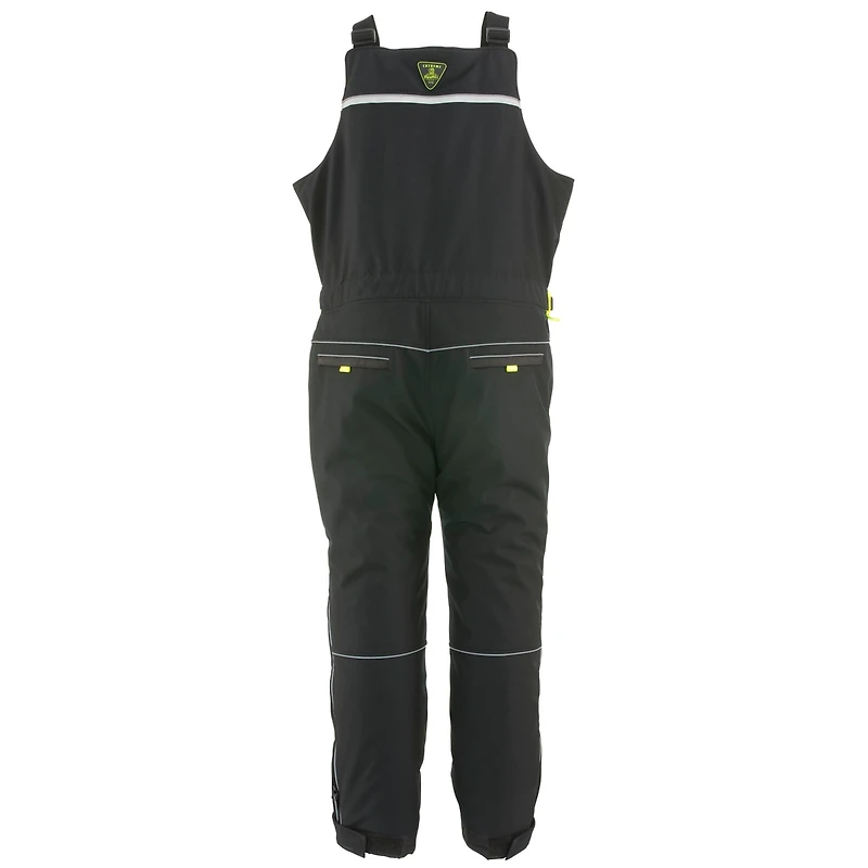 RefrigiWear Men's Extreme Softshell Bib Overalls - -60°F Comfort, Insulated, Windproof, Water-Repellent, Durable Workwear for Cold