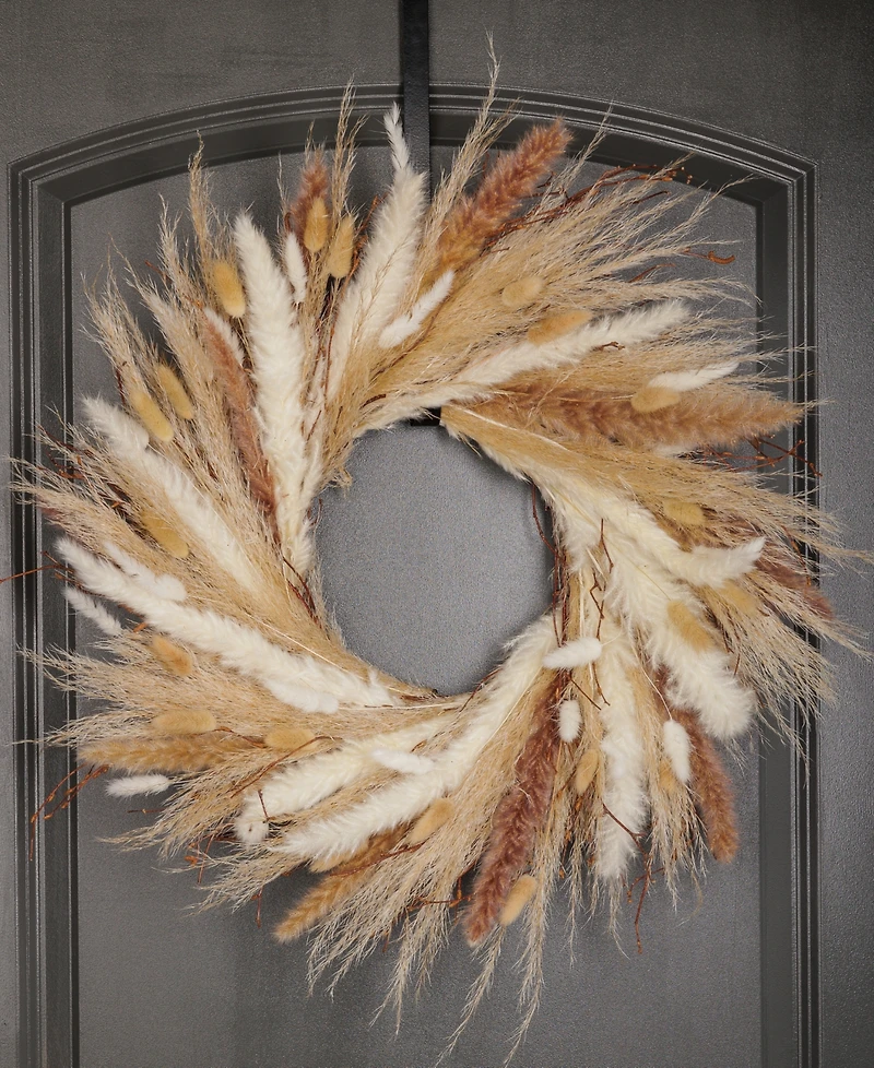 GreenishBlu Real Pampas Wreath