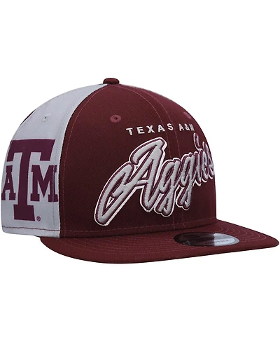 Men's New Era Maroon Texas A&M Aggies Outright 9FIFTY Snapback Hat