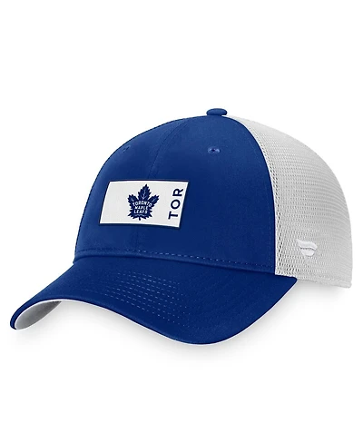 Men's Fanatics Blue Toronto Maple Leafs Authentic Pro Rink Trucker Snapback Hat