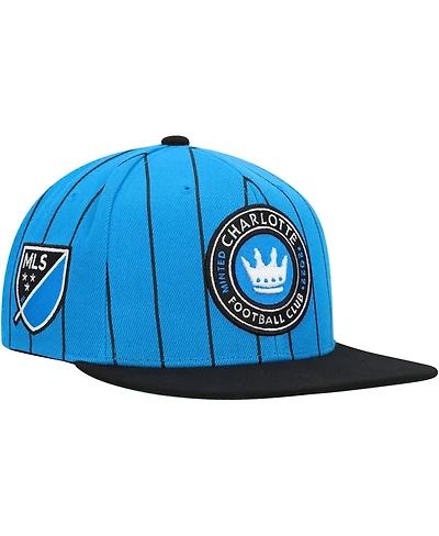 Men's Mitchell & Ness Light Blue Charlotte Fc Team Pin Snapback Hat