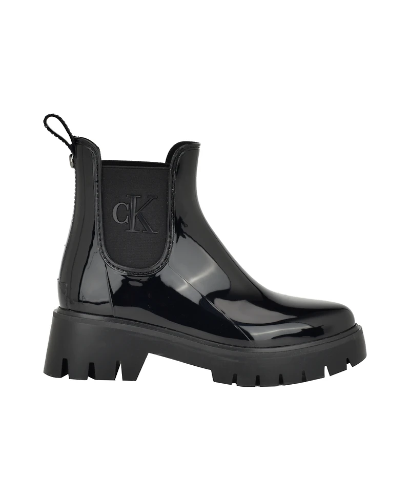 Calvin Klein Women's Wende Lug Sole Rain Boots