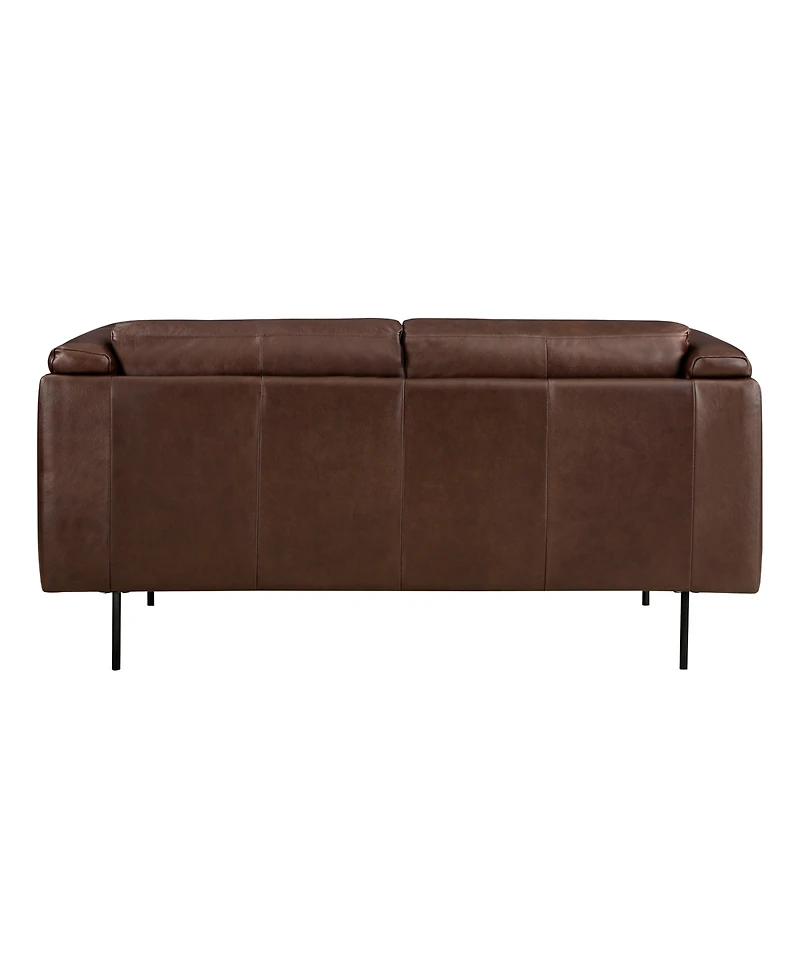 White Label Solaris 63" Leather Love Seat