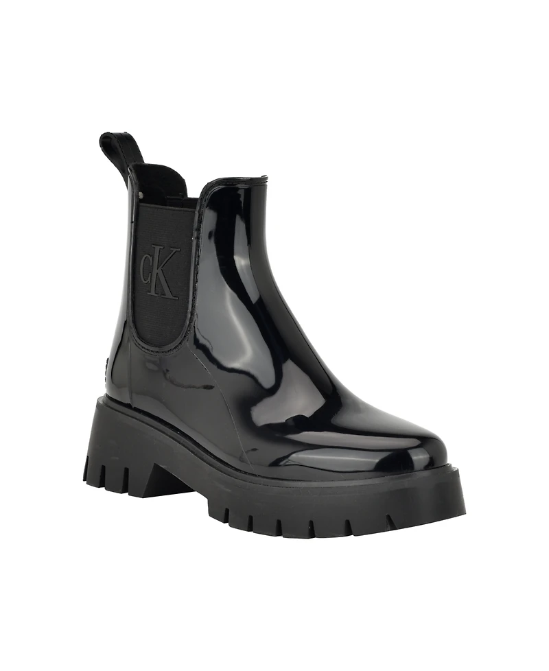 Calvin Klein Women's Wende Lug Sole Rain Boots