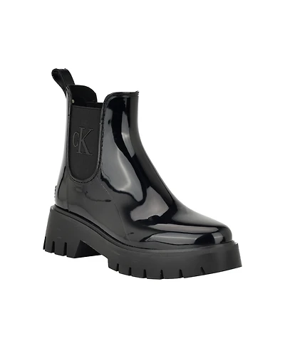 Calvin Klein Women's Wende Lug Sole Rain Boots