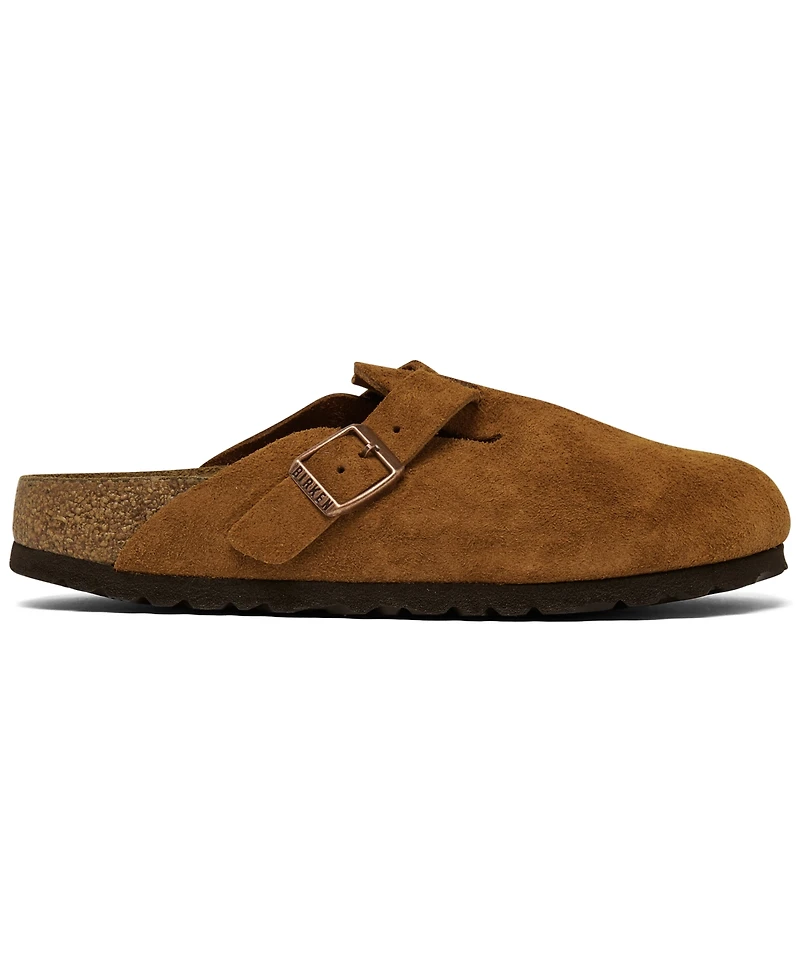 Birkenstock Women's Boston Soft Footbed Suede Leather Clogs from Finish Line