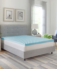 ProSleep 2.5" Gel-Infused Convoluted Memory Foam Mattress Topper, Queen