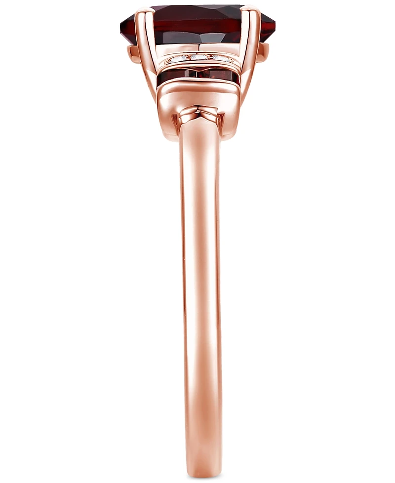 Amethyst (1-1/2 ct. t.w.) & Lab-Grown White Sapphire (1/20 Statement Ring 14k Gold-Plated Sterling Silver (Also Additional Gemstones)