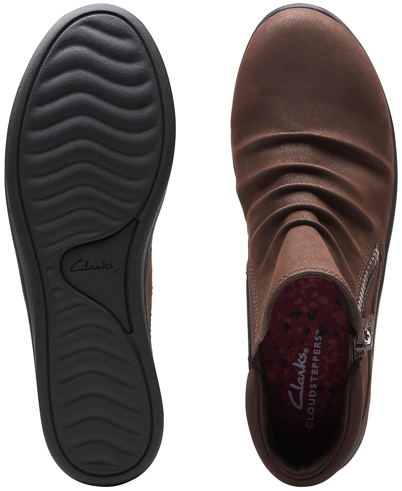 Clarks Women's Breeze Range Ruched Ankle Booties