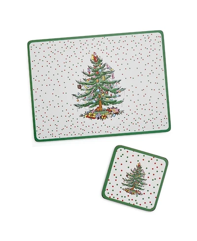Spode Polka Dot Placemat & Coaster Set