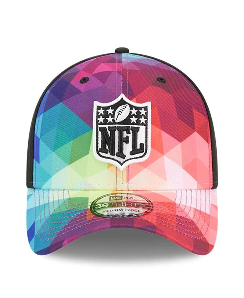 Men's and Women's New Era Multicolor, Black Shield Merchandise 2023 Nfl Crucial Catch 39THIRTY Flex Hat