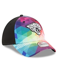 Men's and Women's New Era Multicolor, Black Jacksonville Jaguars 2023 Nfl Crucial Catch 39THIRTY Flex Hat
