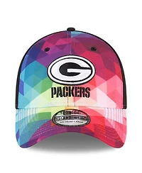 Men's and Women's New Era Multicolor, Black Green Bay Packers 2023 Nfl Crucial Catch 39THIRTY Flex Hat