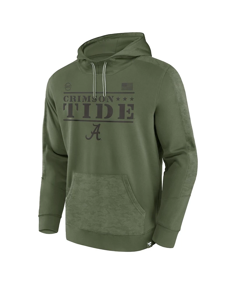 Men's Fanatics Olive Alabama Crimson Tide Oht Military-Inspired Appreciation Stencil Pullover Hoodie